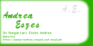 andrea eszes business card